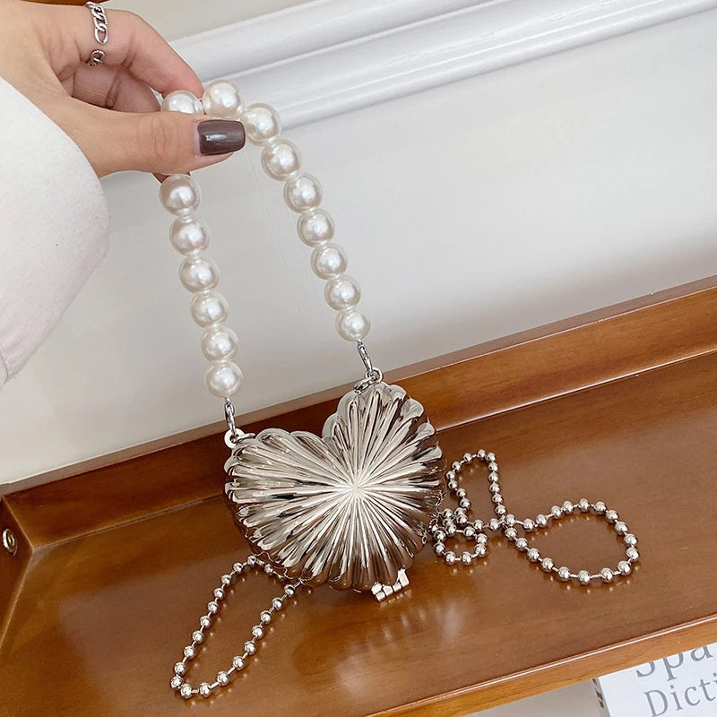 Mini Borsa a Spalla con Perle uGlam