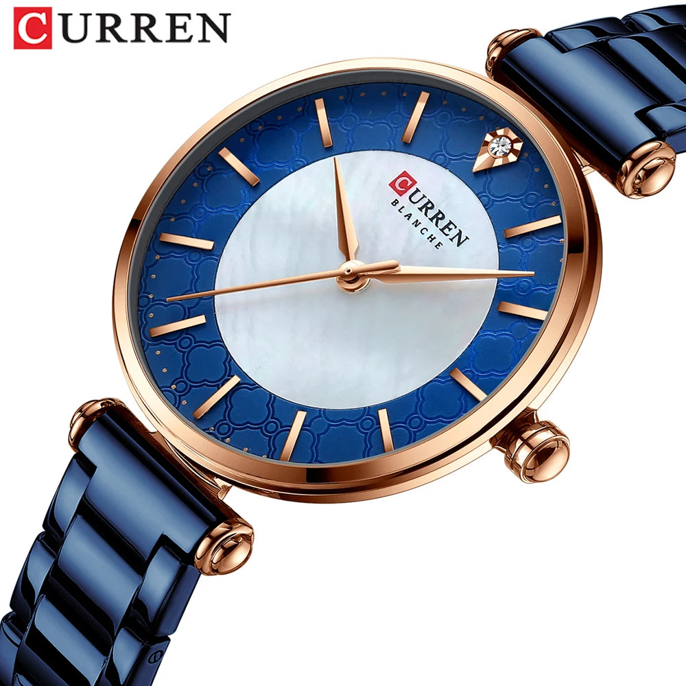 Orologio Donna CURREN Quarzo Sottile in Acciaio Inossidabile — Elegante e Minimalista