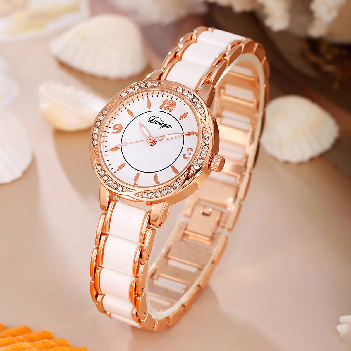 Orologio Donna Bracciale Quarzo con Numeri Romani — Elegante e Resistente agli Urti | VNWCT