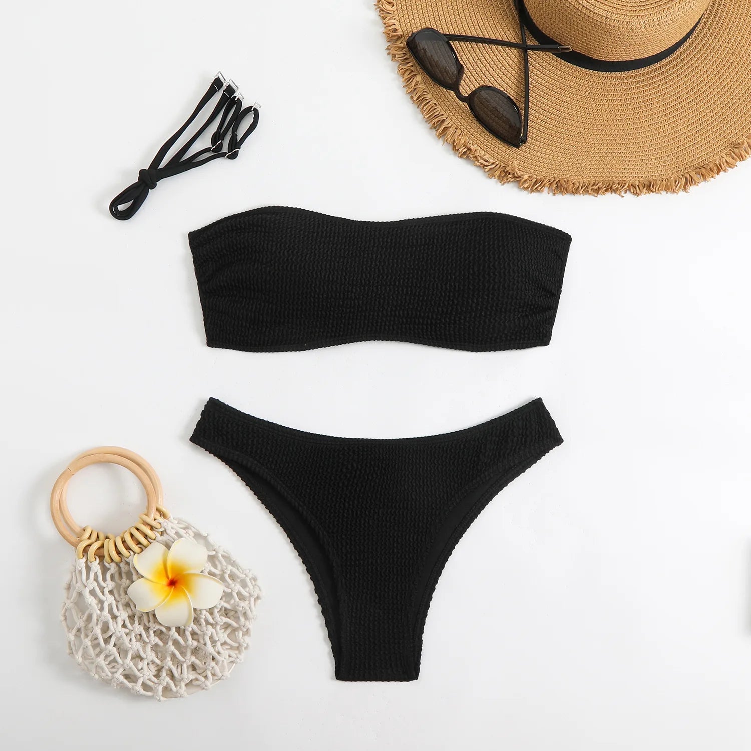 Bikini Donna 2026 Fascia Imbottita | Slip Vita Bassa 6 Colori Vivaci | S-L | uGlam