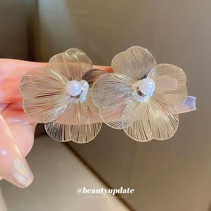 Orecchini a Cerchio Floreali Donna – Oro e Argento