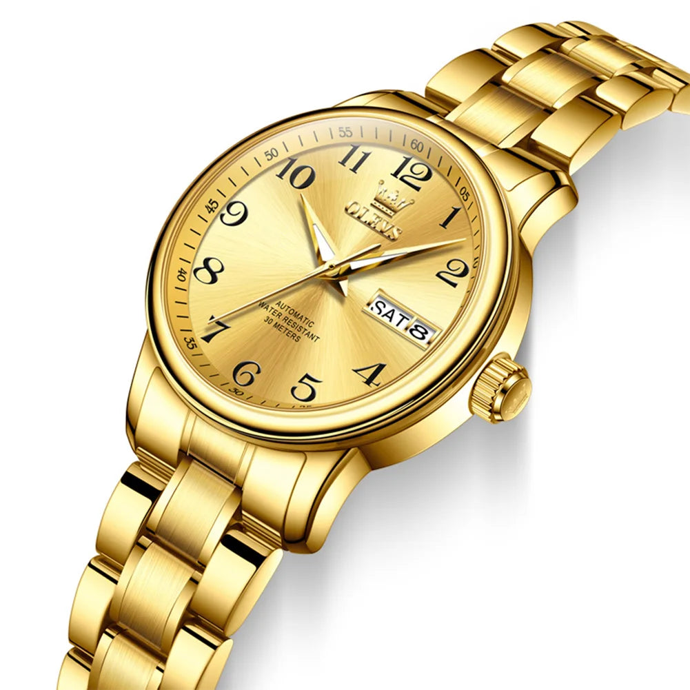 Orologio Donna OLEVS Automatico Meccanico Luxury | Acciaio Impermeabile Luminoso | uGlam