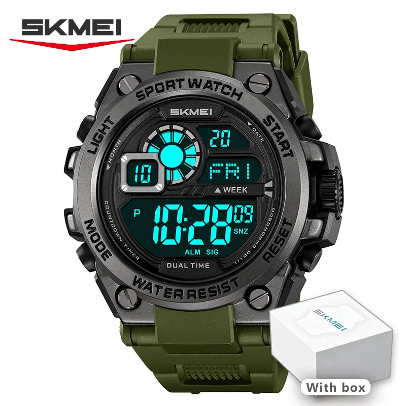Orologio Digitale Militare SKMEI | Sport Luminoso Impermeabile 30m
