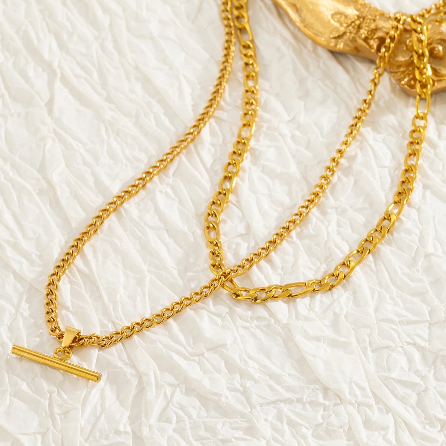 Collana Minimalista Doppio Strato Oro 18K – uGlam