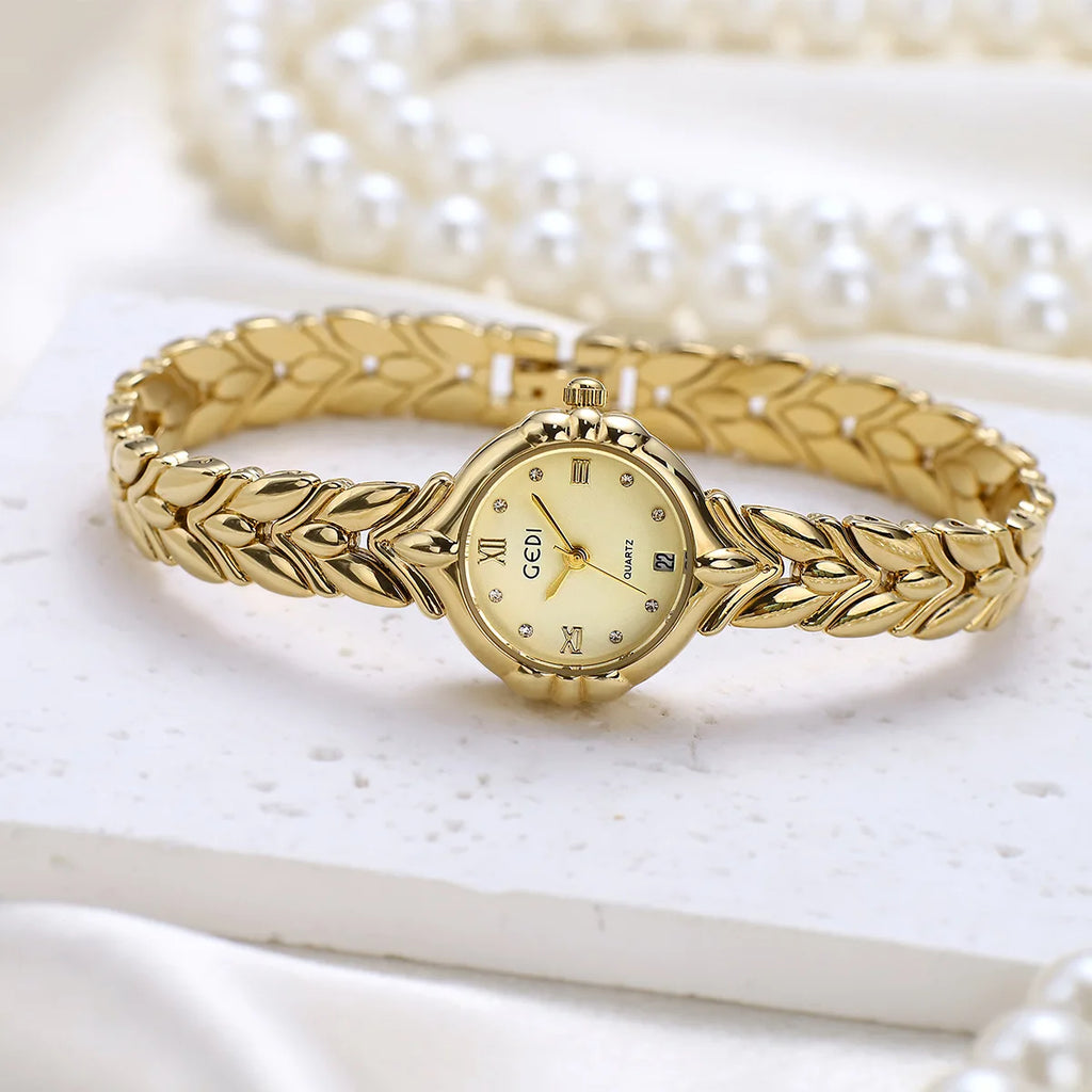 Ladies Fashion Watch Elegant Quartz Wristwatch for Women Stylish Timepiece with Adjustable Clasp