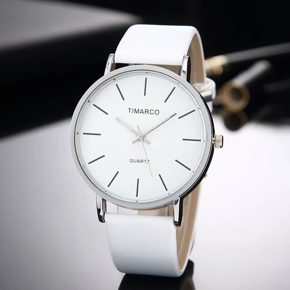Orologio Donna Minimalista al Quarzo | Cinturino in Pelle — TINUORA