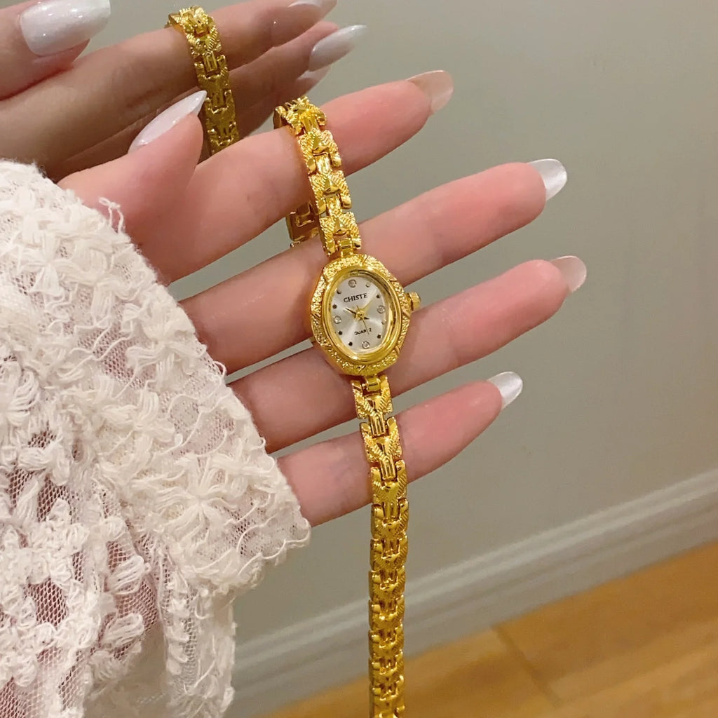 Women Watches Top Brand Luxury Wristwatches Ladies Fashion Gold  Bracelet Watch Female Elegant Clock Women montre femme