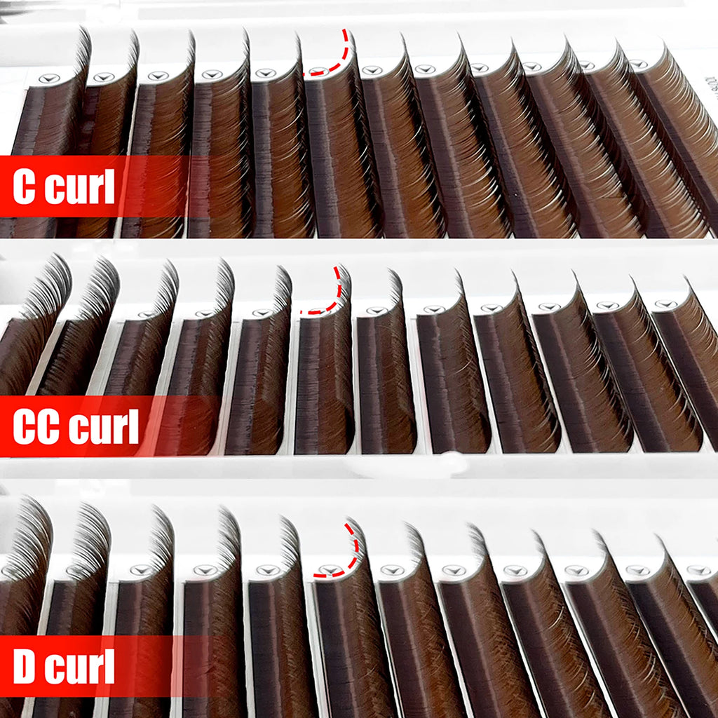 Estensioni Ciglia Classiche Marroni ABONNIE – Fibra PBT Morbida Naturale | Tea, Chocolate, Cocoa Brown