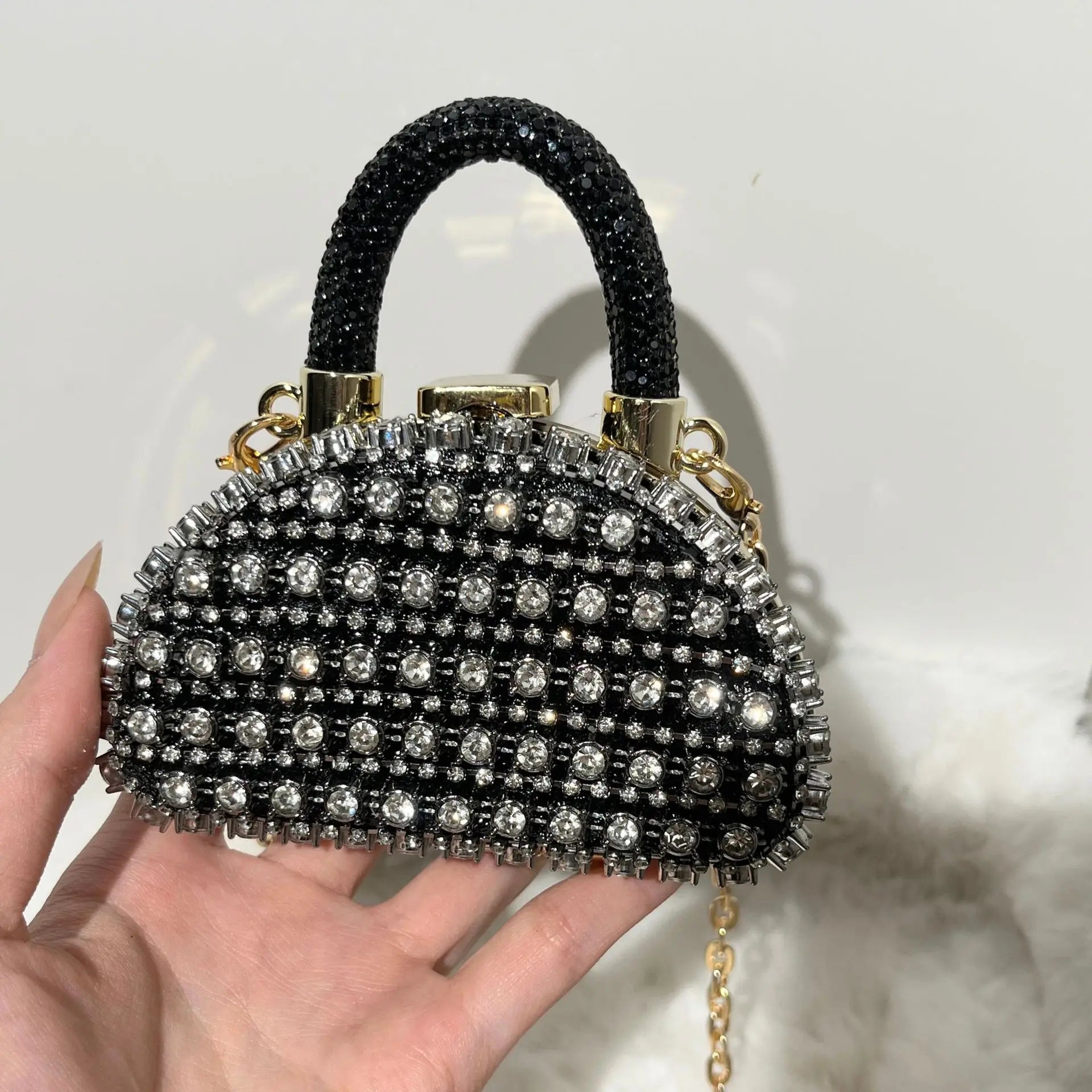 Mini da Sera Borse Catena Borsa a Tracolla Borsa Donna