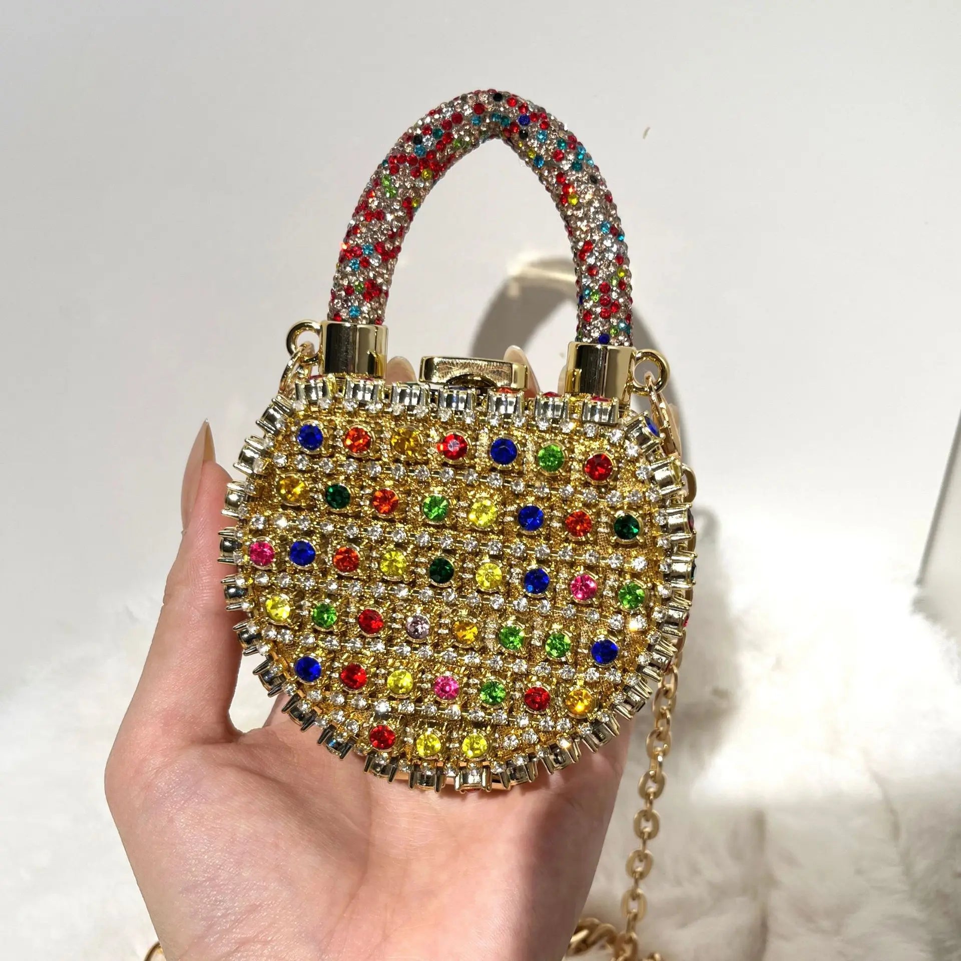Mini da Sera Borse Catena Borsa a Tracolla Borsa Donna