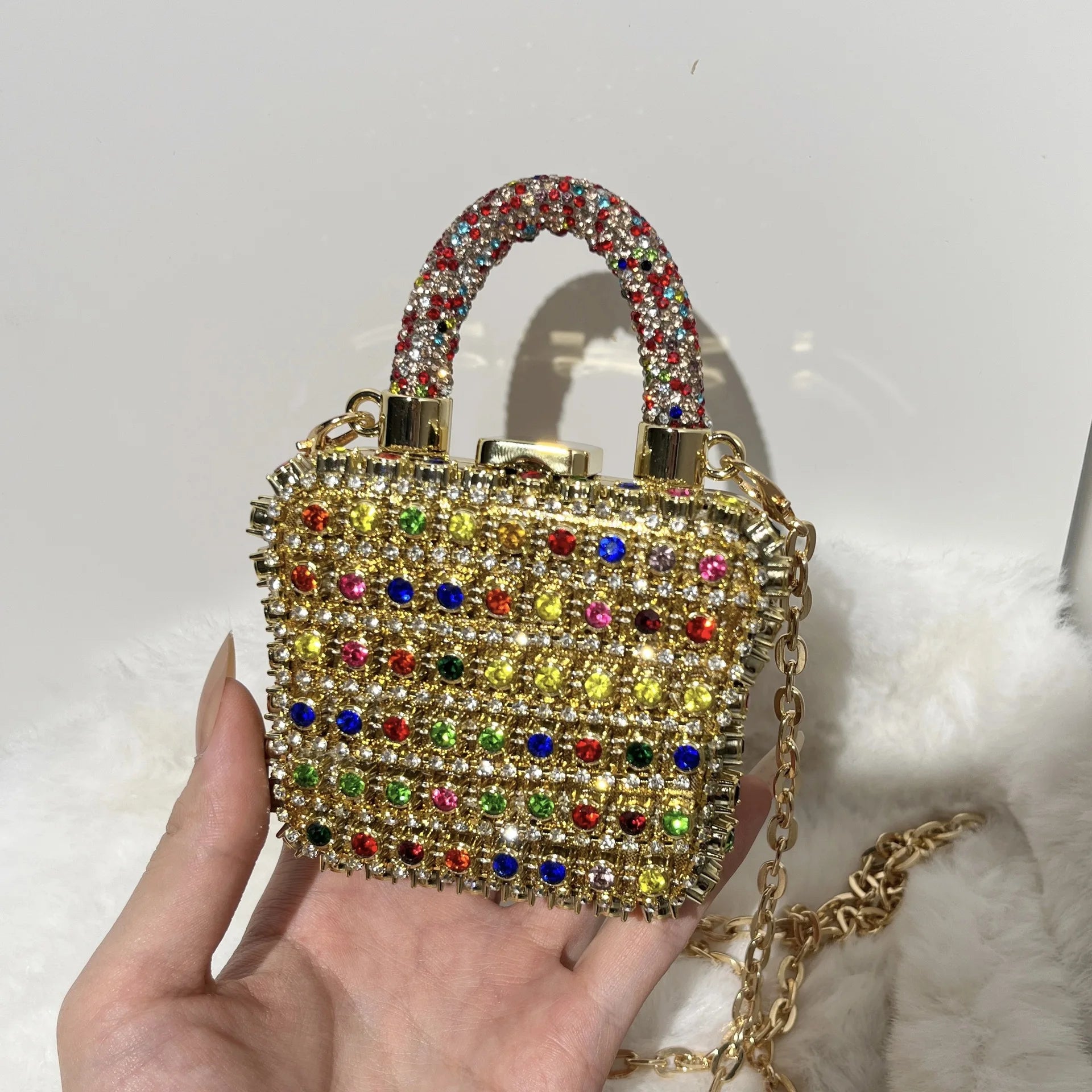Mini da Sera Borse Catena Borsa a Tracolla Borsa Donna