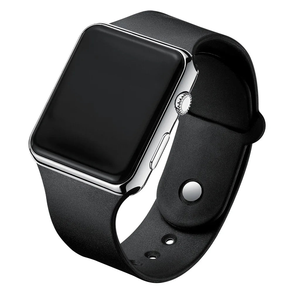 Orologio Digitale LED Unisex Sport — Cinturino in Silicone | Rosa, Nero, Argento, Oro