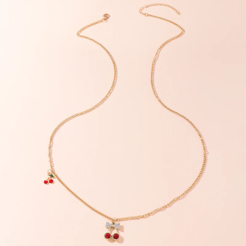 Fashion Gold Color Chain Cherry Waist Chain for Women Summer Beach Sexy Bikini Belly Body Chain Girls Holiday Jewelry Gifts