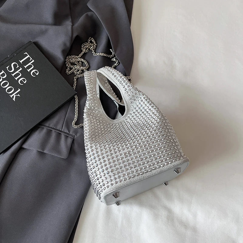 da Sera Borsa Argento a Tracolla Borsa