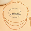 Multi-Layer Pearl Chain Necklace Long Tassel Pendant Elegant Statement Jewelry For Women Party Trendy Gift ﻿