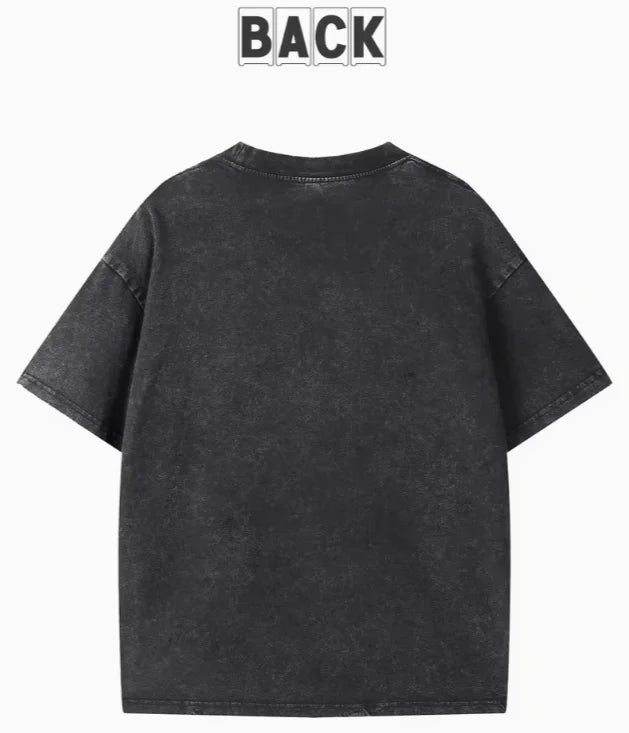 Red Cherry Printed T-shirt Ladies' Daily Casual Round Neck T-shirt Washed T-shirt Unisex Summer Streetwear