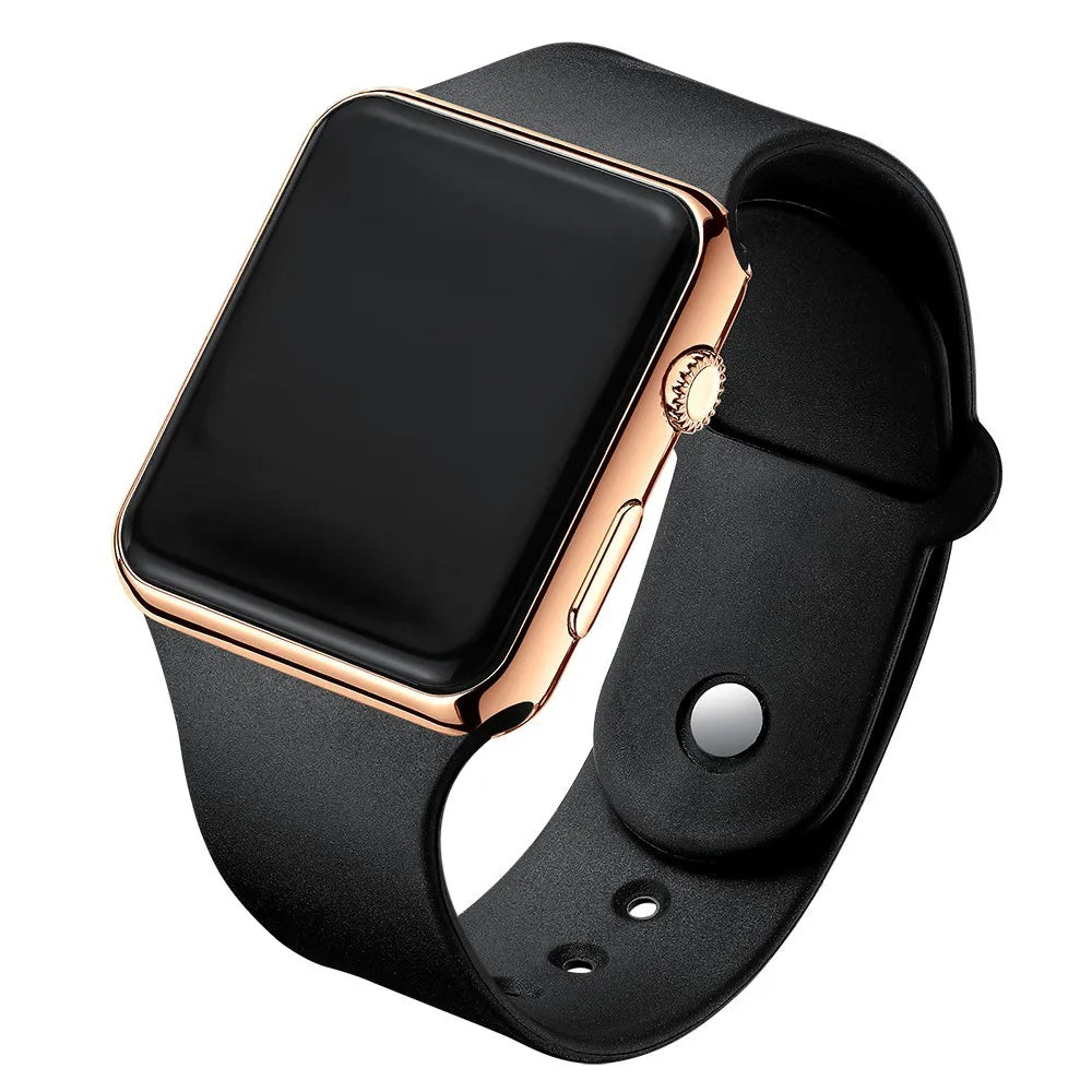 Orologio Digitale LED Unisex Sport — Cinturino in Silicone | Rosa, Nero, Argento, Oro