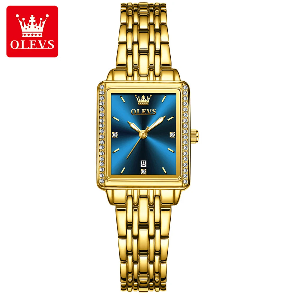 Orologio Donna OLEVS 9995 Quarzo Luxury | Impermeabile Luminoso Data | Con o Senza Box | uGlam