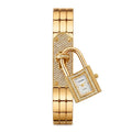 Orologio Donna Bracciale Dorato con Lucchetto Decorativo — Quarzo | JBAILI