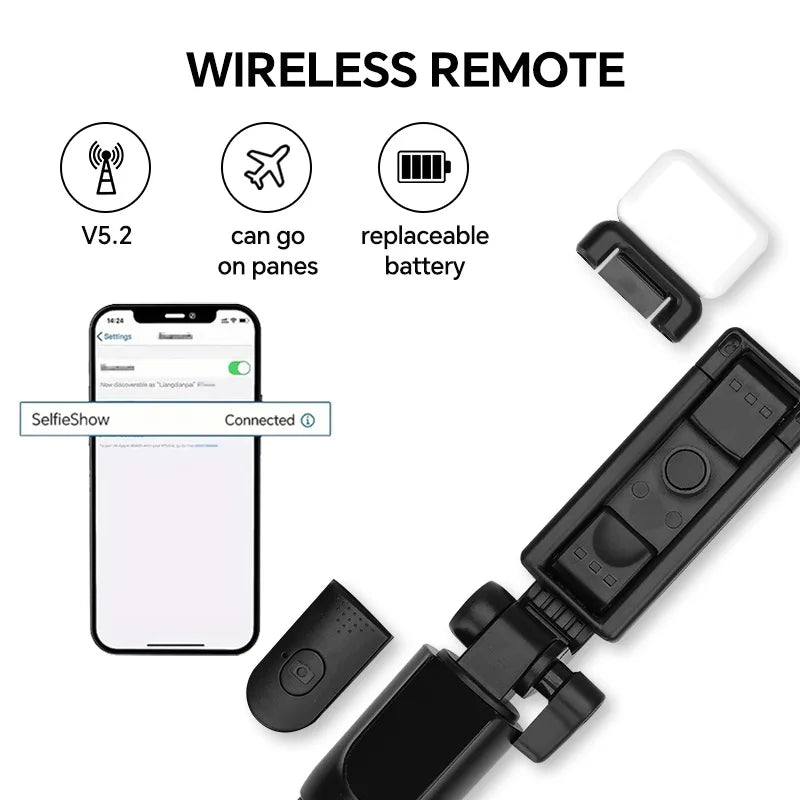Selfie Stick con Luce LED Integrata – uGlam