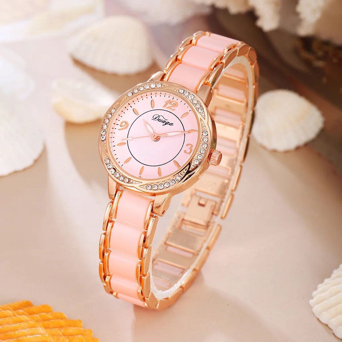 Orologio Donna Bracciale Quarzo con Numeri Romani — Elegante e Resistente agli Urti | VNWCT