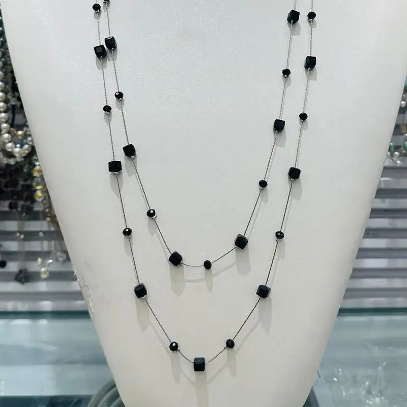 Collana Donna Multistrato Vintage con Perle – Choker Glam Fidanzamento Anniversario