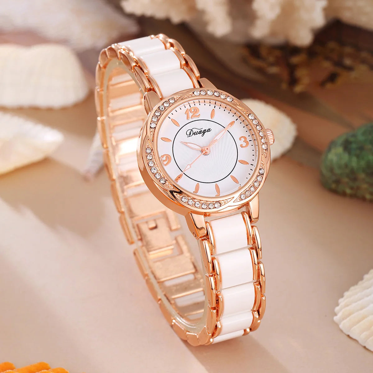 Orologio Donna Bracciale Quarzo con Numeri Romani — Elegante e Resistente agli Urti | VNWCT
