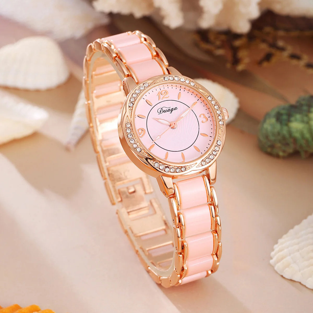 Orologio Donna Bracciale Quarzo con Numeri Romani — Elegante e Resistente agli Urti | VNWCT