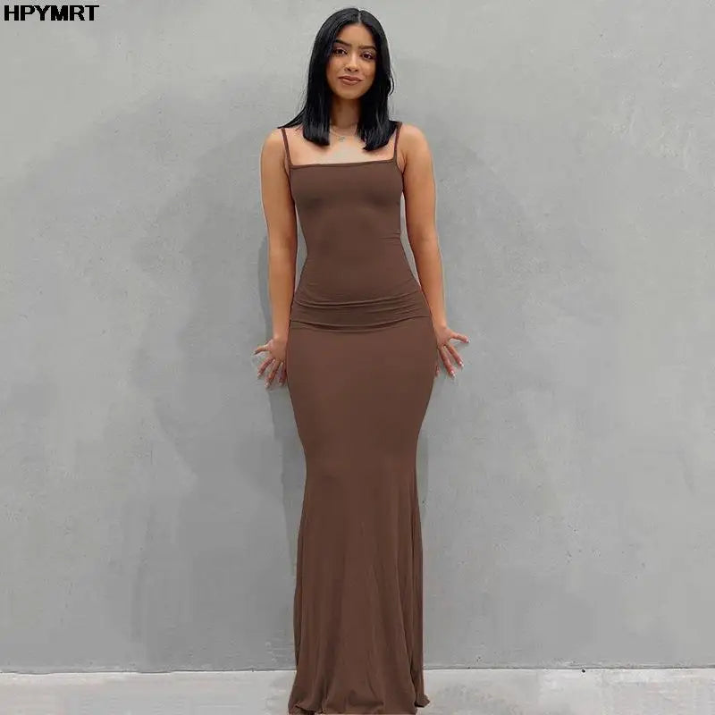 Vestito Donna Satin Slip Maxi | Senza Spalline Schiena Scoperta | uGlam