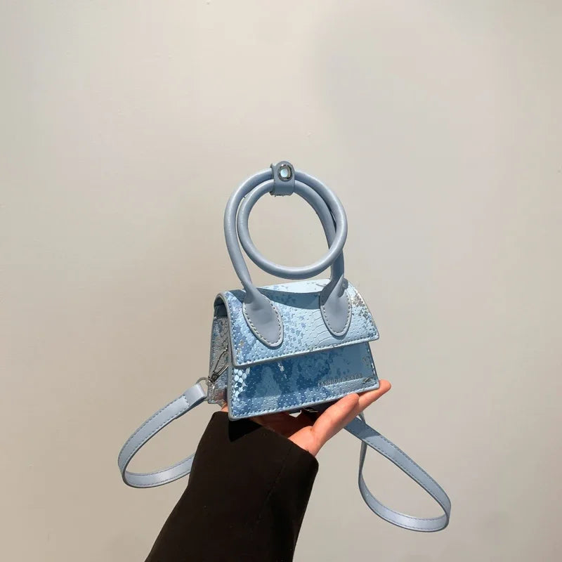 Donna Argento a Tracolla Borsa a Spalla Borse Dorato Mini