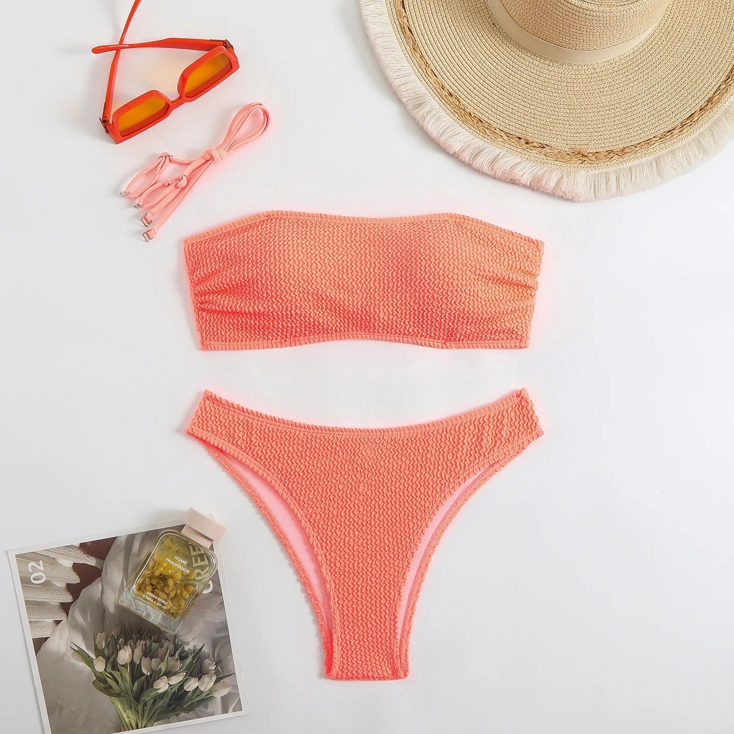 Bikini Donna 2026 Fascia Imbottita | Slip Vita Bassa 6 Colori Vivaci | S-L | uGlam