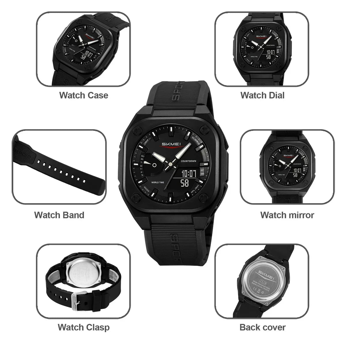 Orologio Digitale Sport Multifunzione | Impermeabile 50m