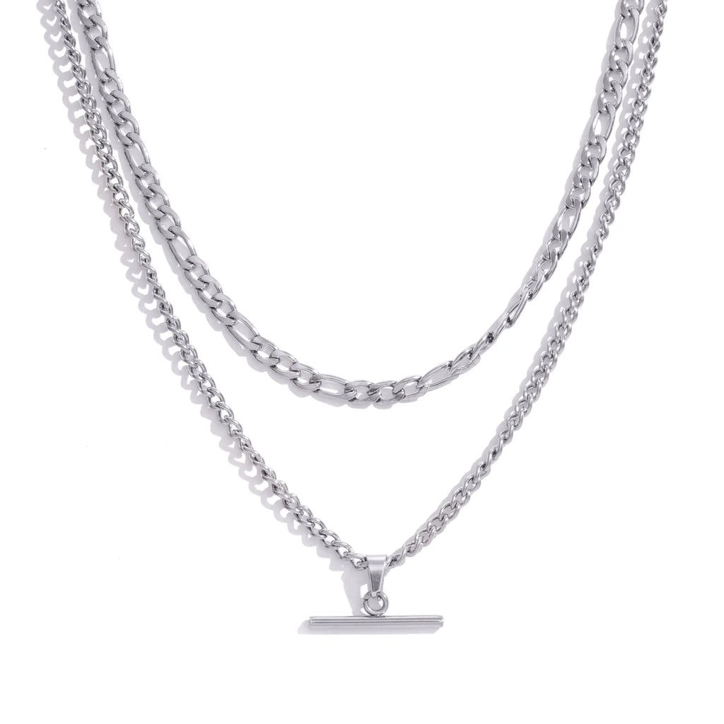 Collana Minimalista Doppio Strato Oro 18K – uGlam