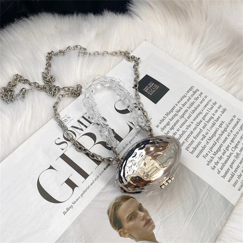 Mini Borsa a Spalla con Perle uGlam