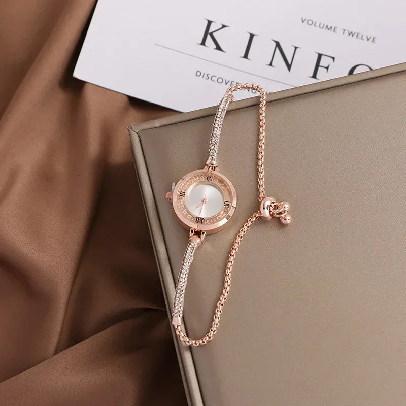 Orologio Bracciale Donna – Elegante Quadrante Piccolo al Quarzo