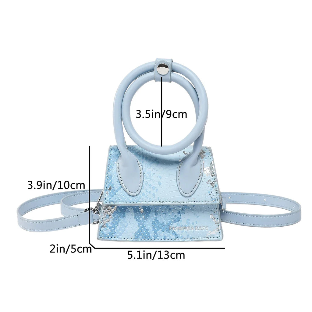 Brand Women Silver Chic Crossbody Bag Luxury Designer Small Shoulder Bags Fashion Gold Mini Coin Purse Cute Pu Leather Handbag