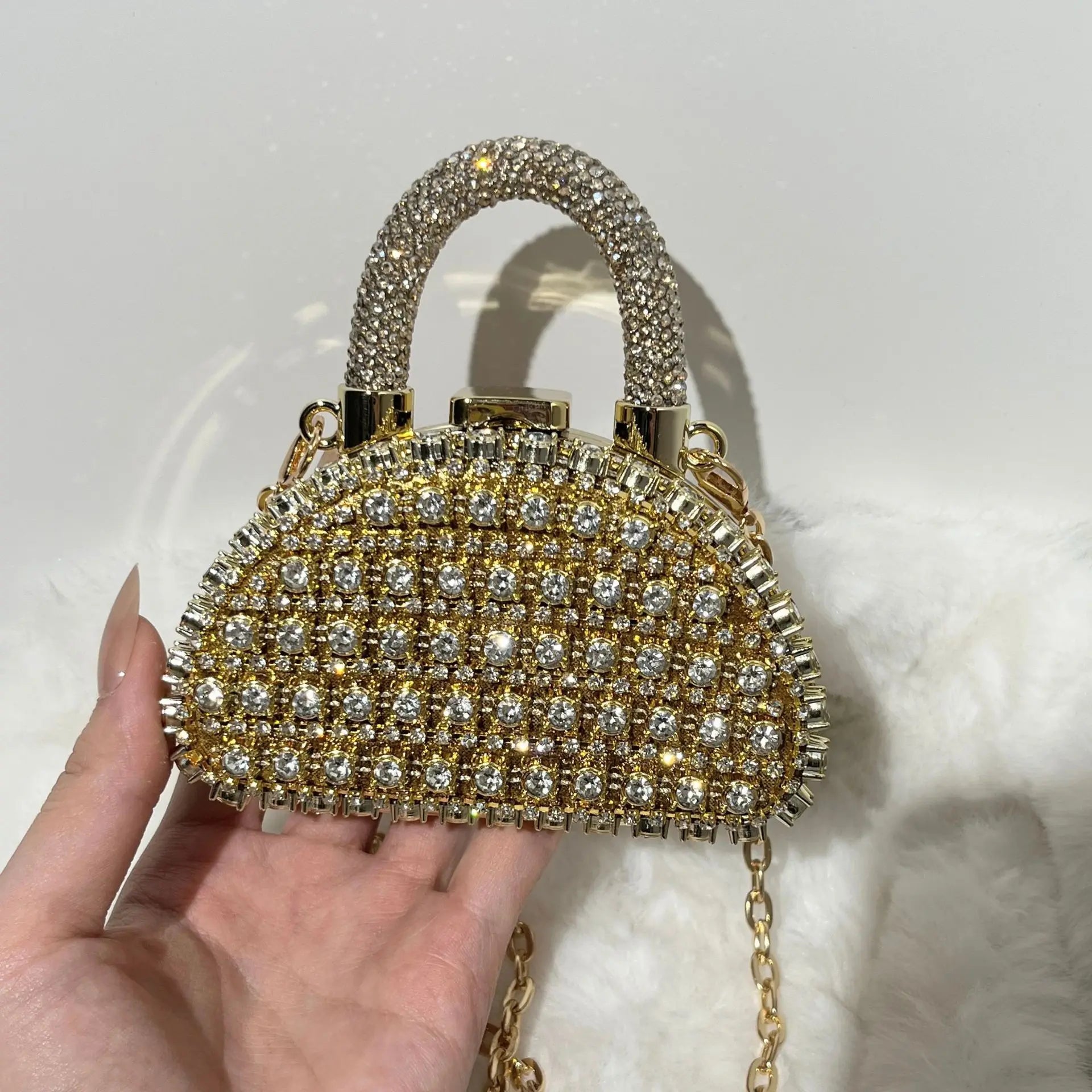 Mini da Sera Borse Catena Borsa a Tracolla Borsa Donna