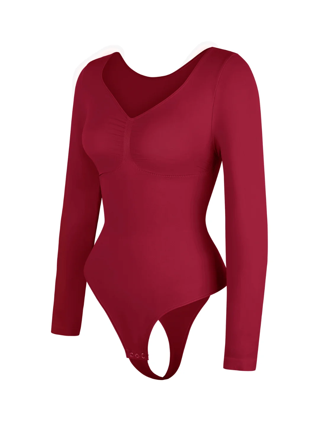 Body Bordeaux Manica Lunga – uGlam